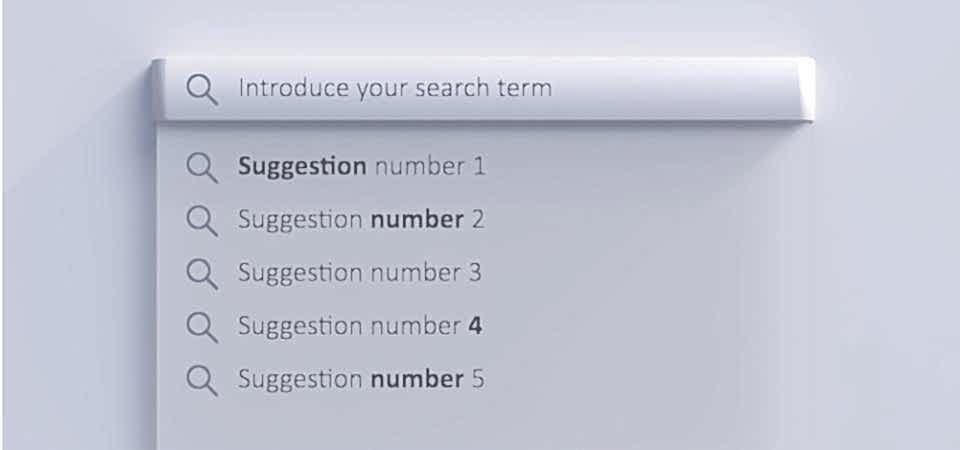 Google Sıralama sayfalarında suggestion number 1,suggestion number 2, suggestion number 3, suggestion number 4, suggestion number 5 bulunur.